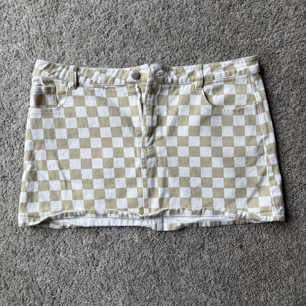Checkered Mini Skirt